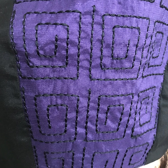 Interlúd Tribal Stitch Dress w/ Pleated Overlay - Picture 3 of 5